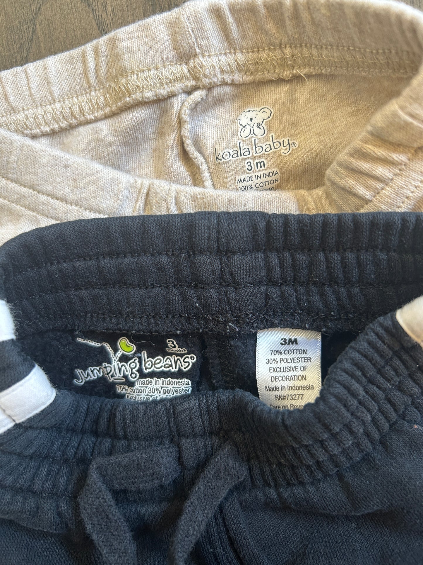 Lot of 5, boys pants, size 3 months