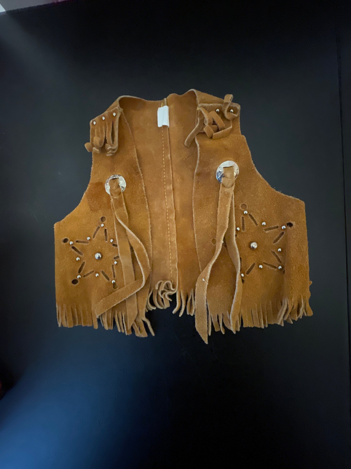 Suede Vest, Boys Sz 2T, Brown