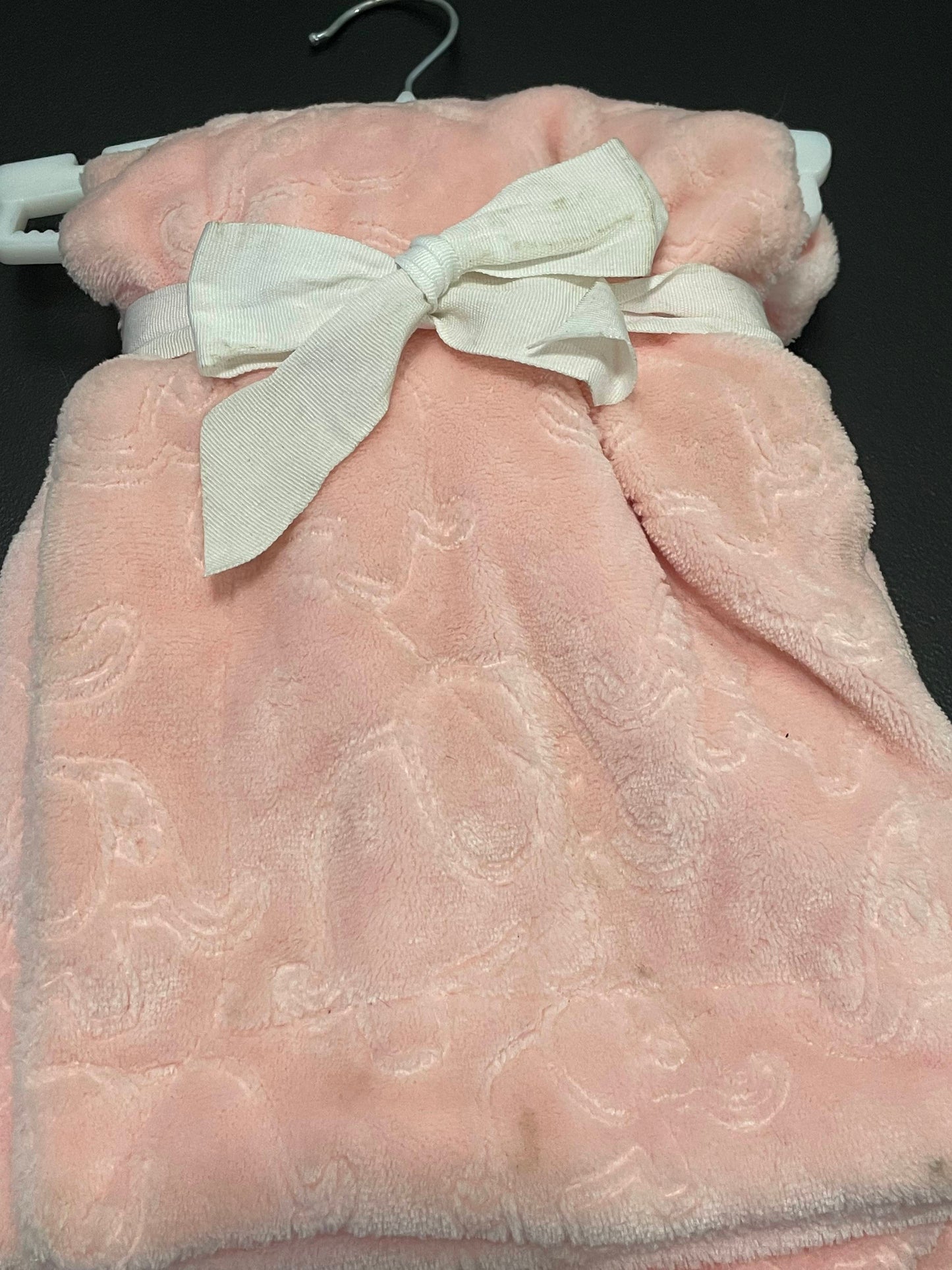 Baby Blanket, Pink w/Elephants