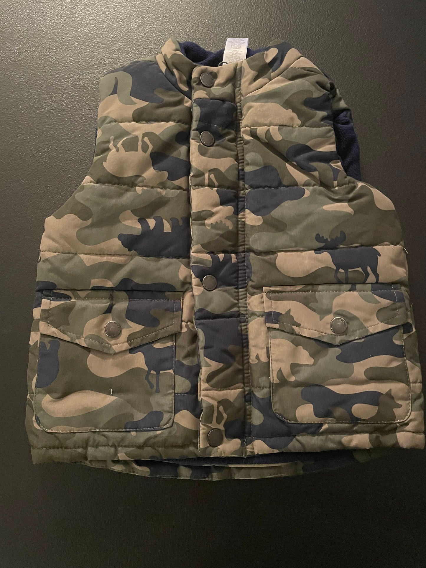 24M Boys Puffer Vest, Camo