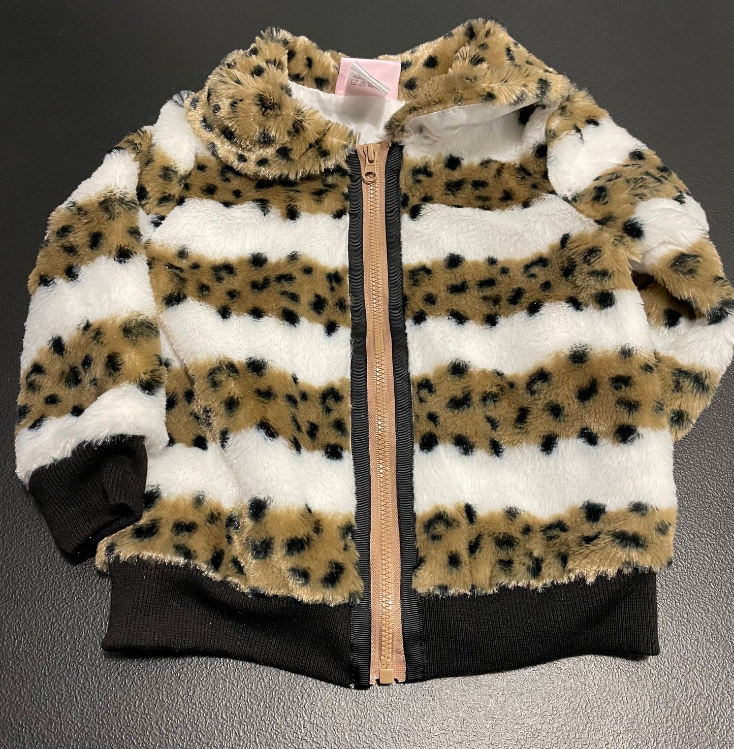 24M Girls Jacket, Fleece Animal Print