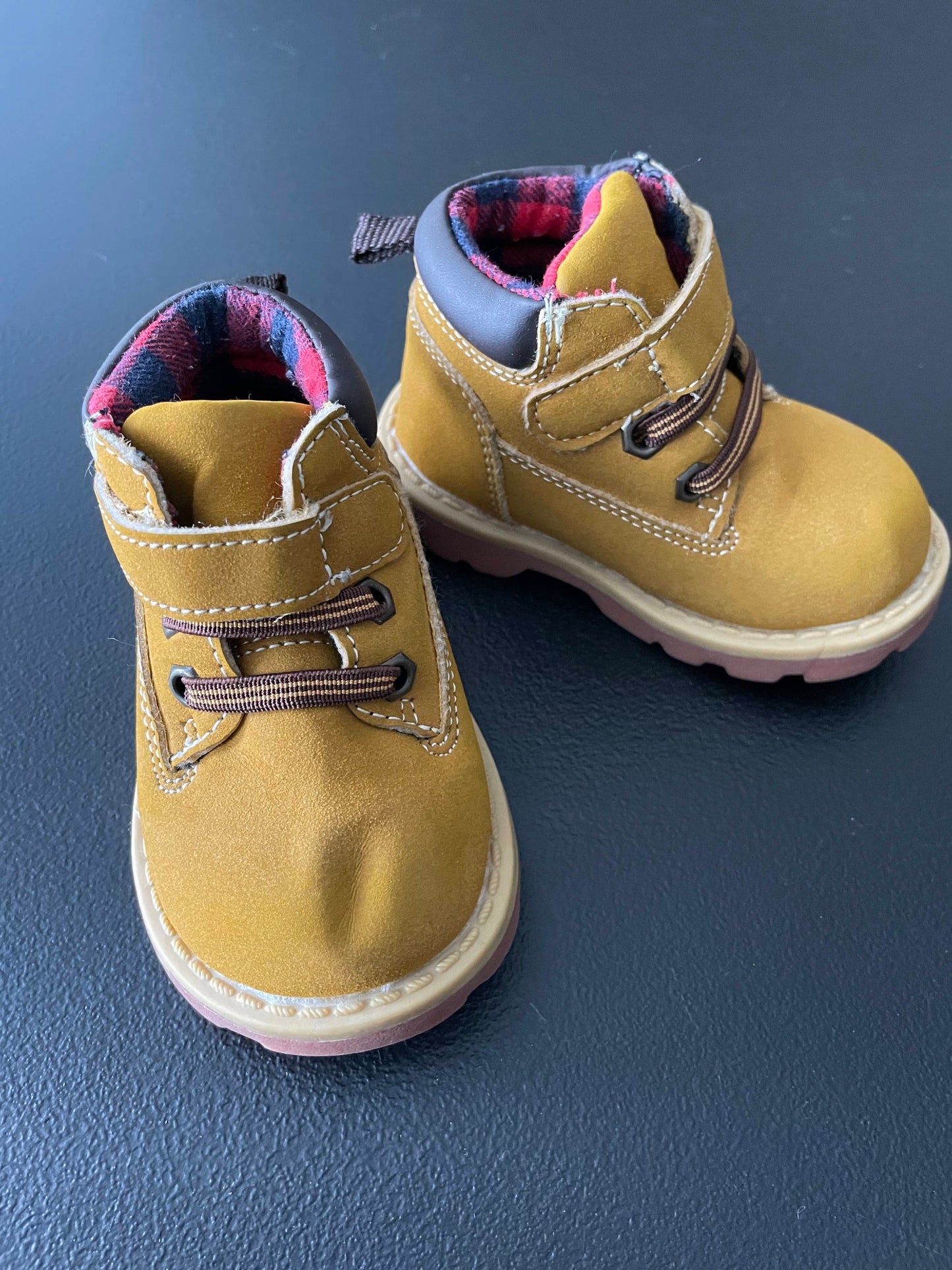 3 Toddler Boys Boots, Tan
