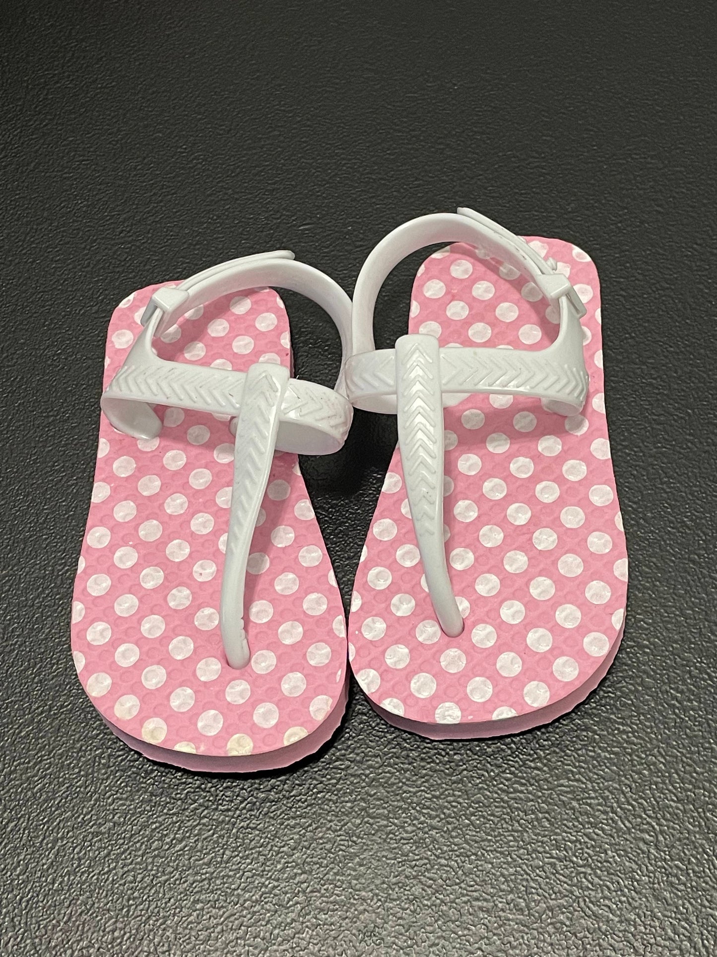5/6 Toddler Girls Sandals, Pink & White