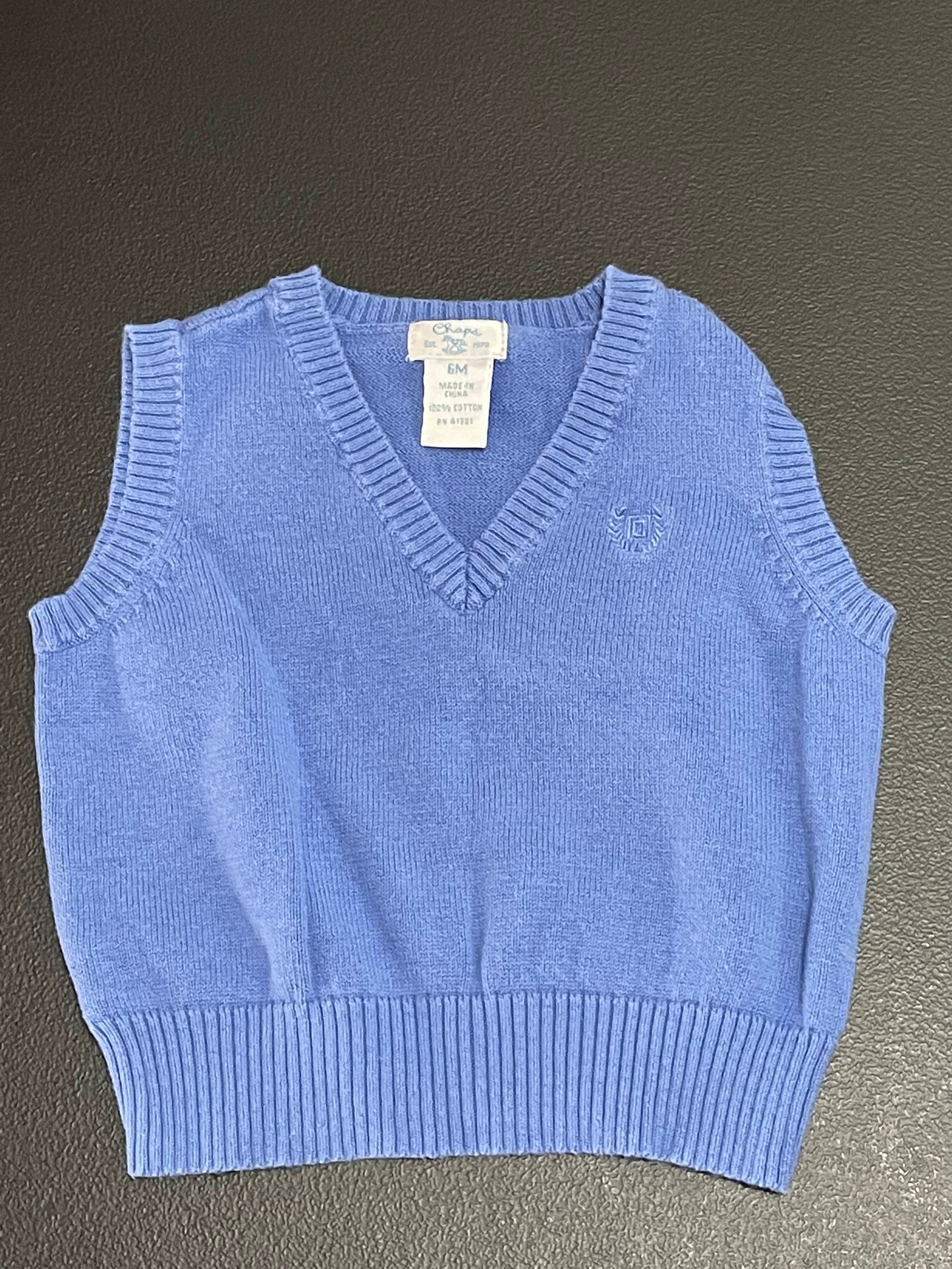 6M Boys Sweater Vest, Blue