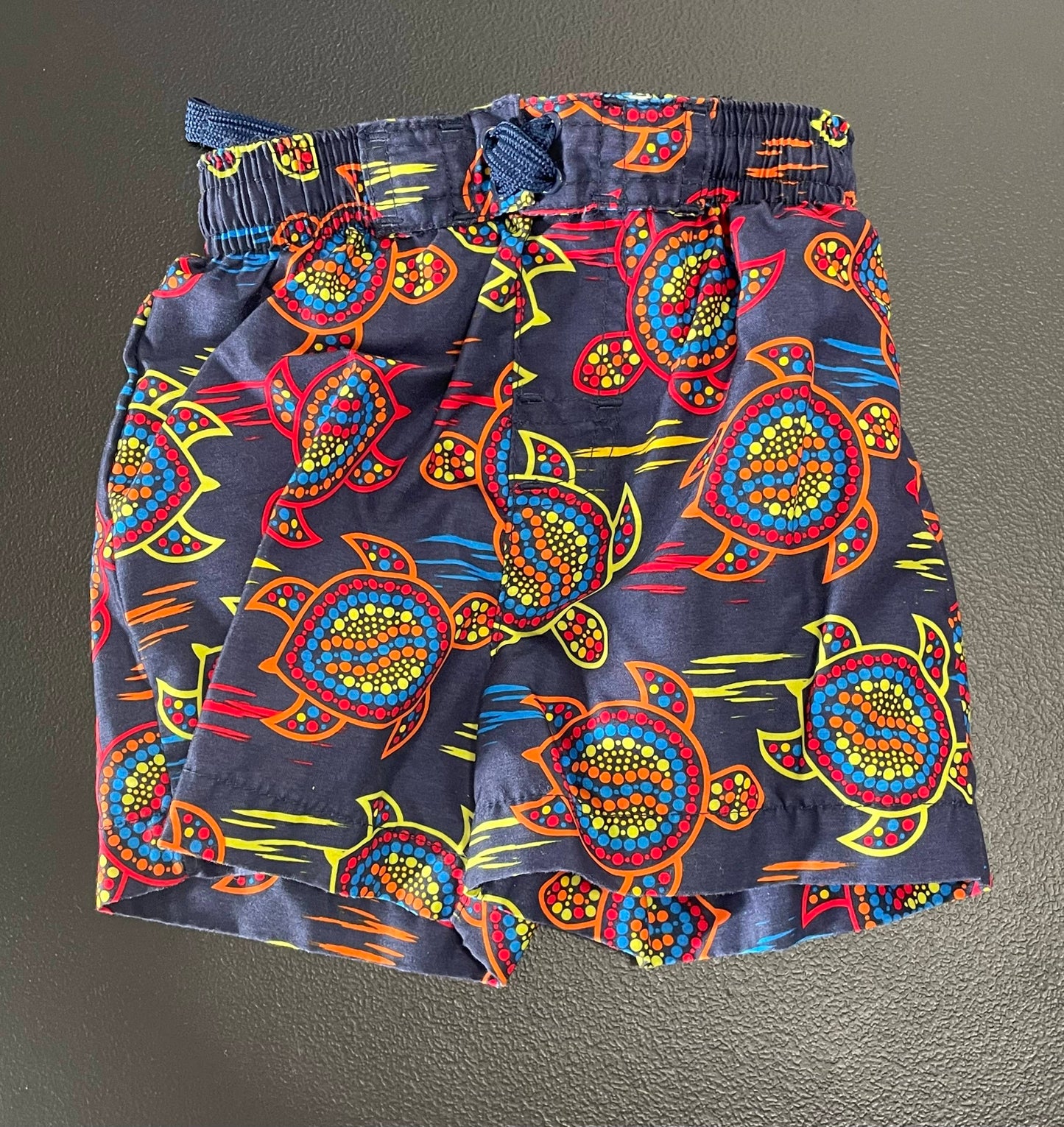 9m Boys Swim Trunks, Navy, Turtles
