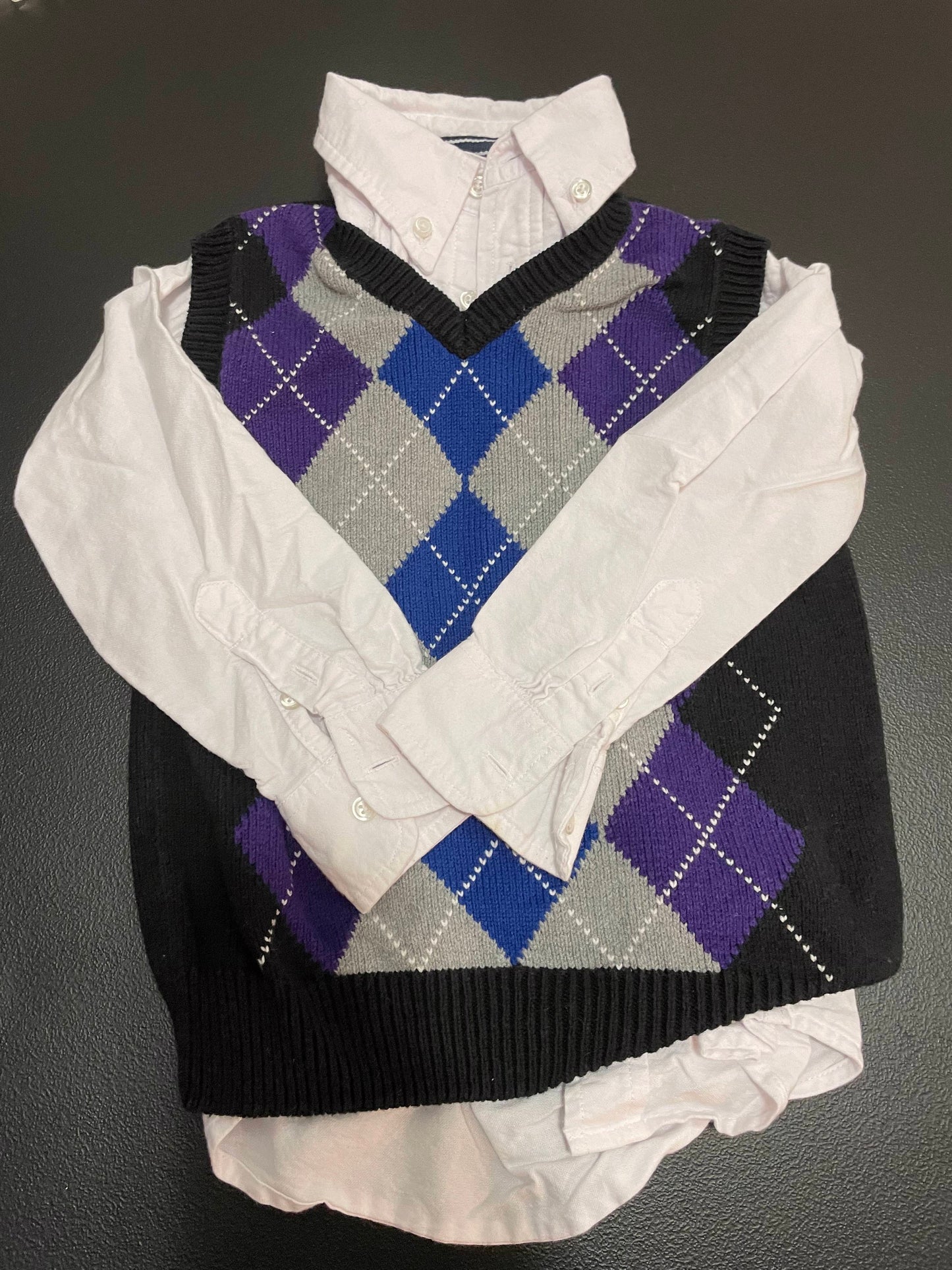 4T Boys Dress Shirt w/Vest