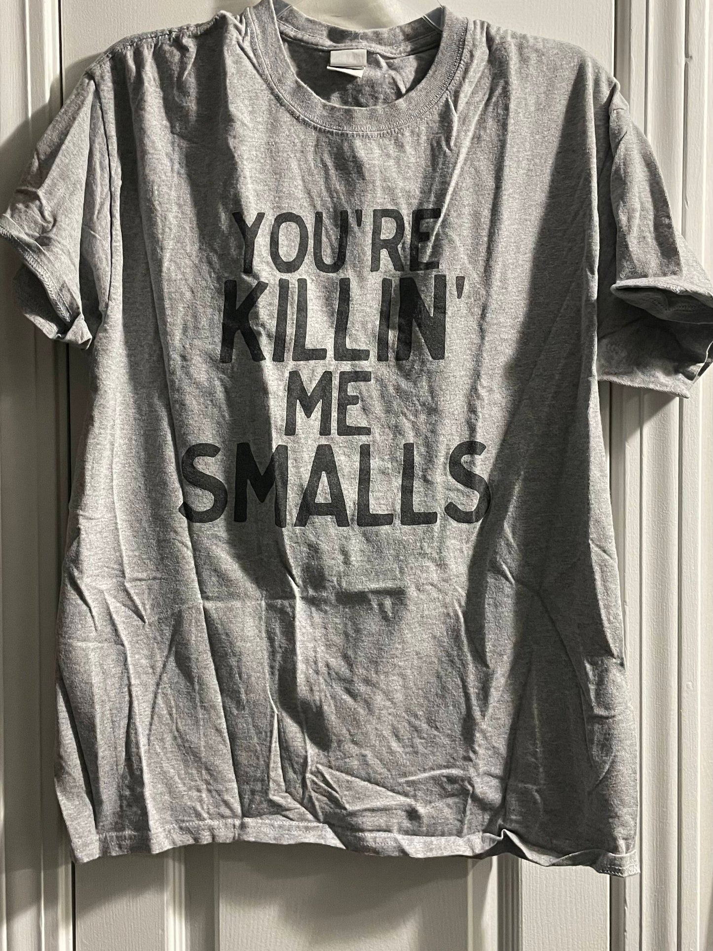 L Adult T-Shirt, Grey, The Sandlot