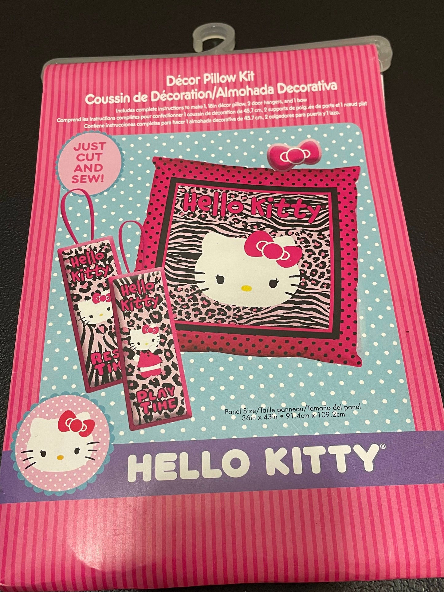 Pillow/Door Hanger Kit, Hello Kitty