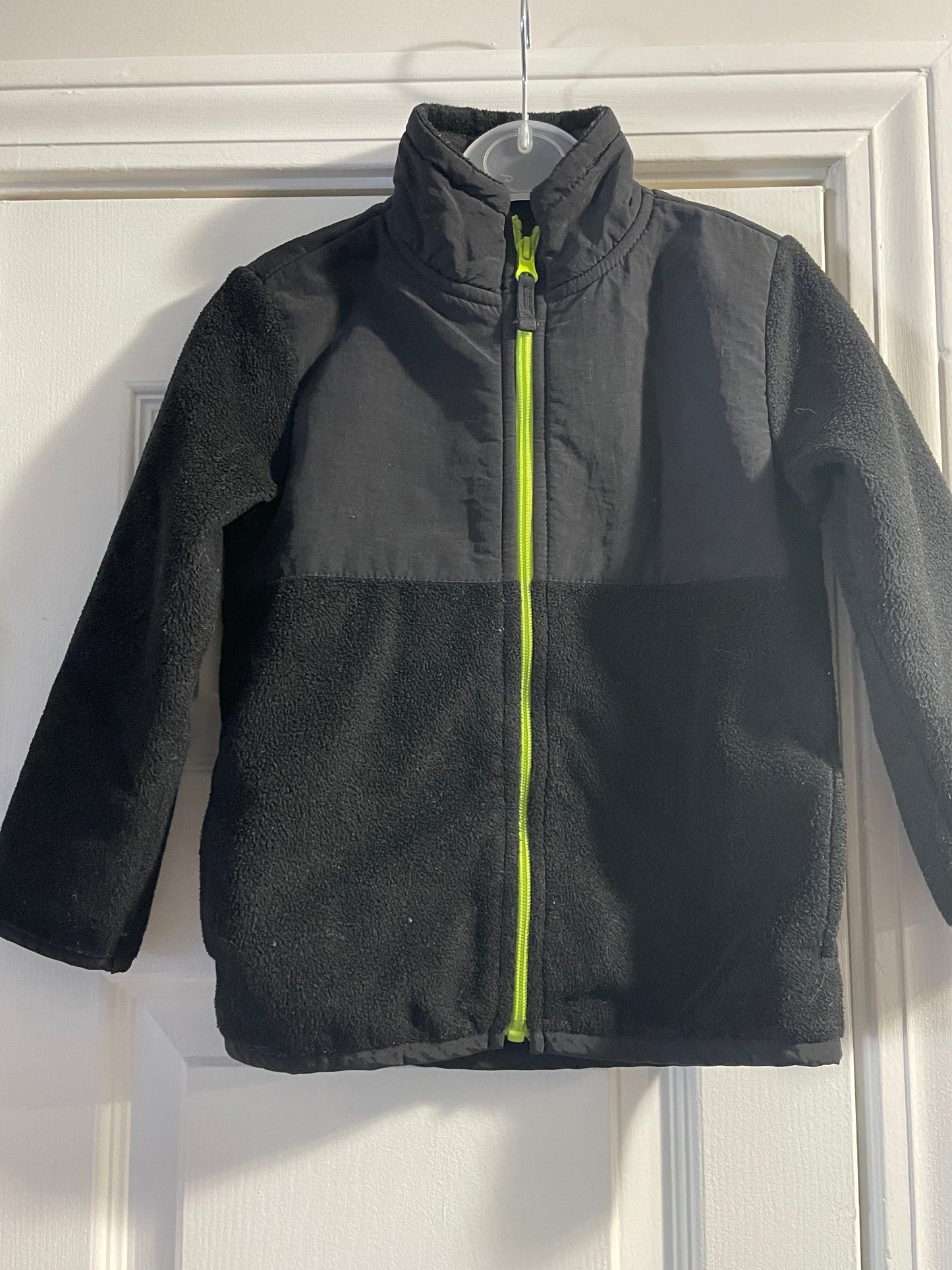 4T Boys Fleece Jacket, Black