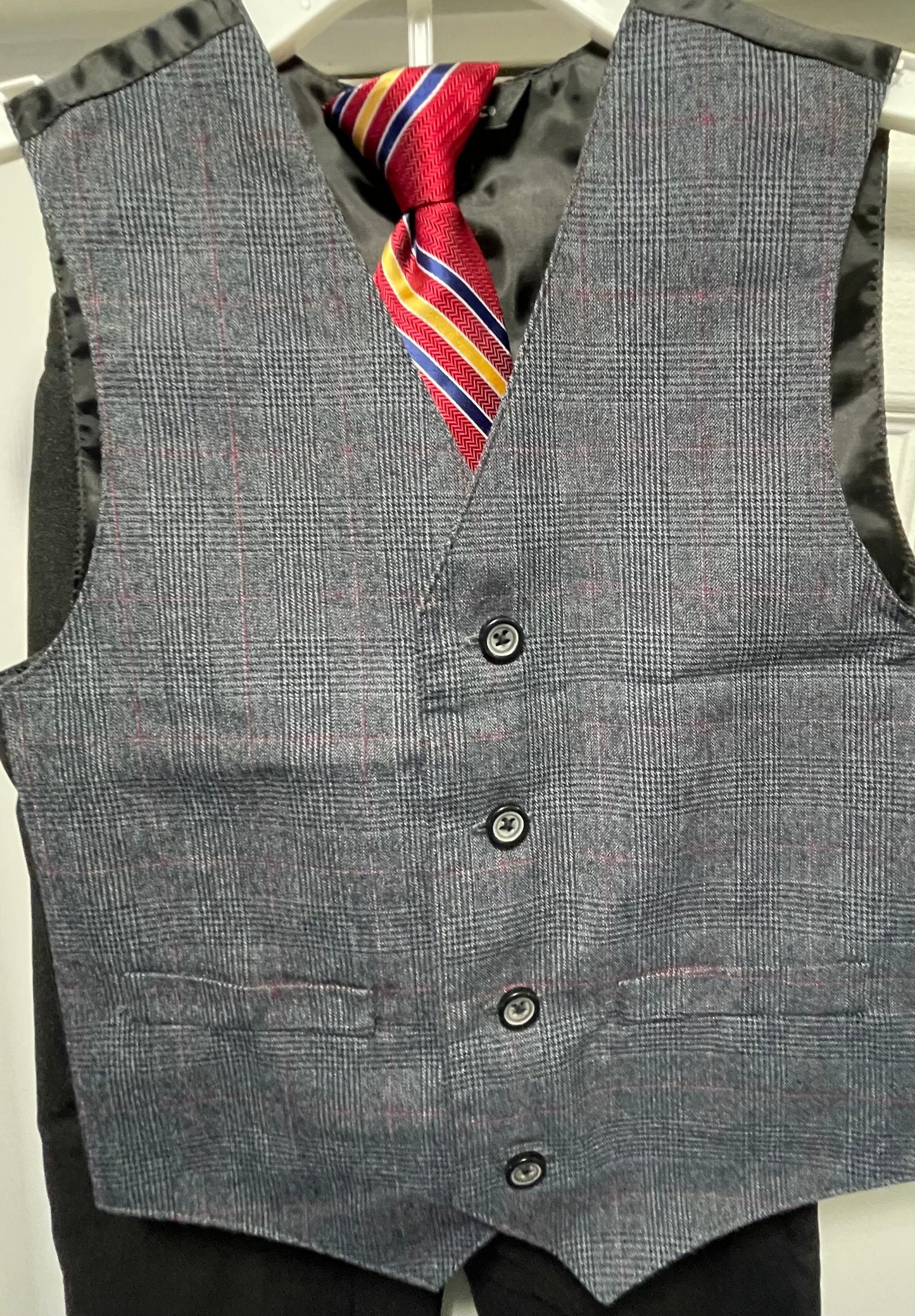 7 Boys 3pc Suit, Gray & Black