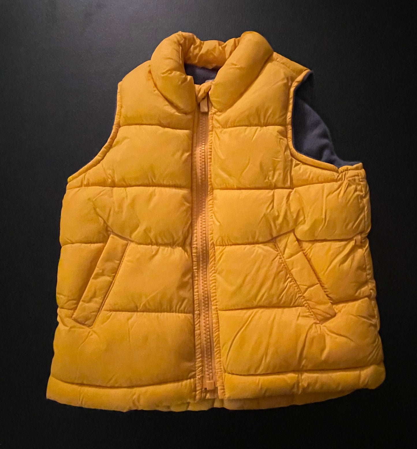 2T Boys Puffer Vest, Yellow