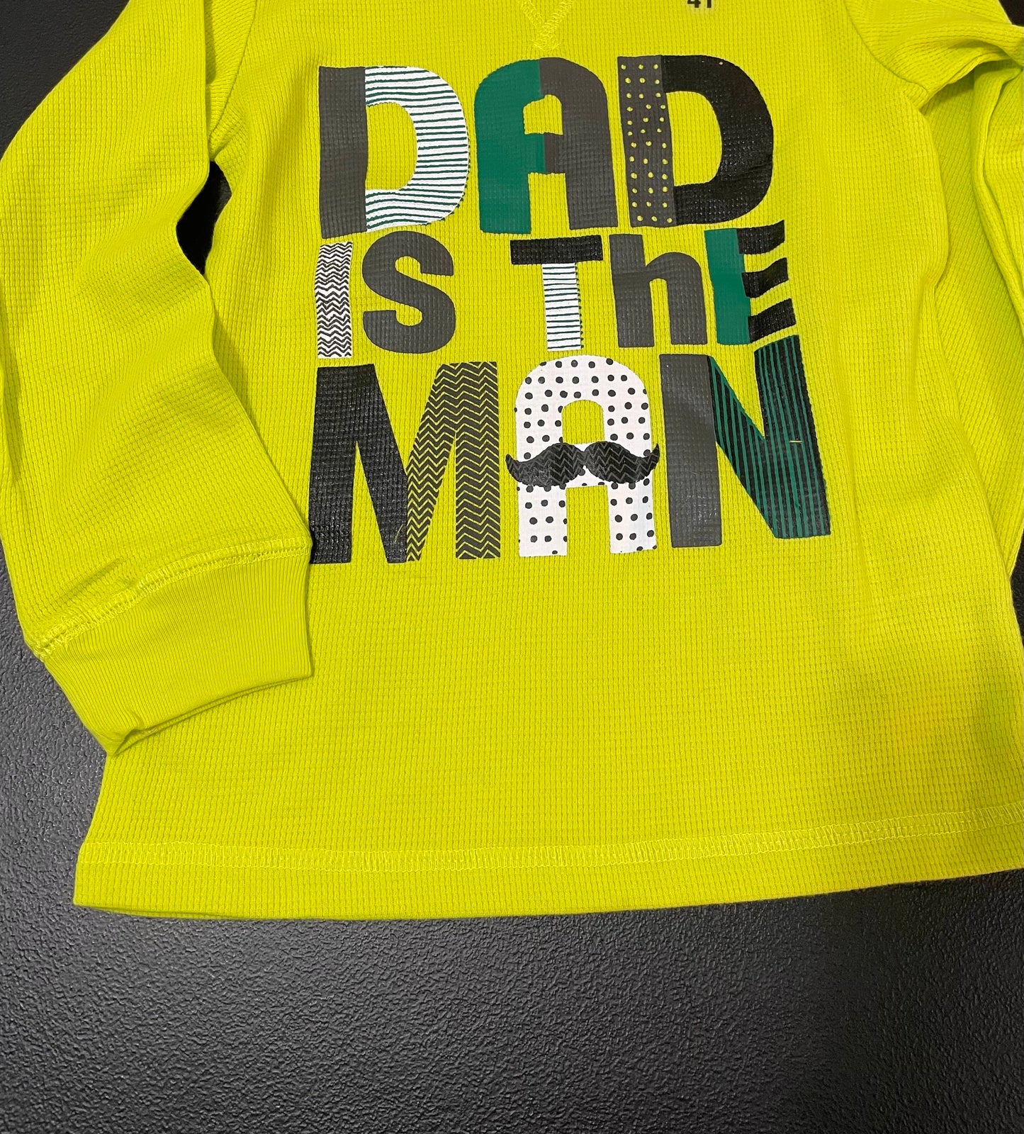 2T Boys Long Sleeve Shirt, Dad is the Man