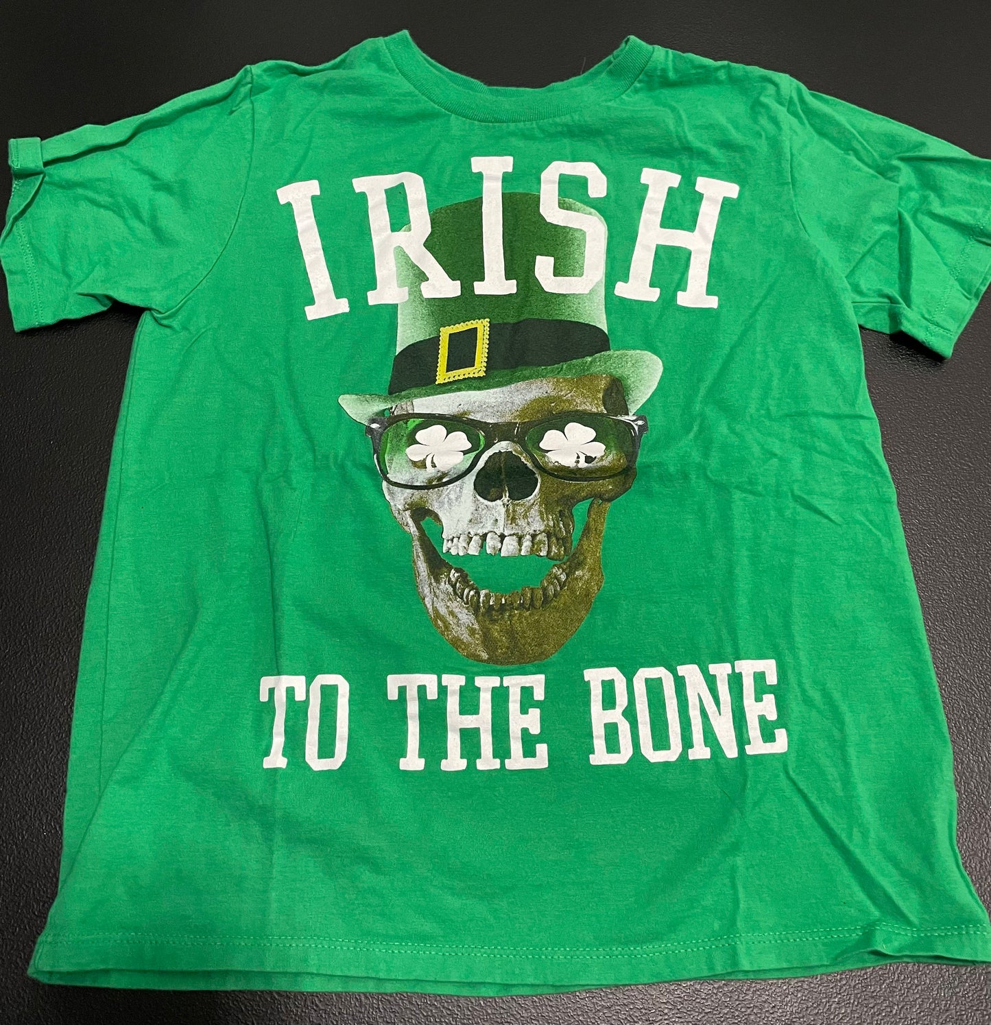 7/8 Boys T Shirt, St Paddy’s Day Skull