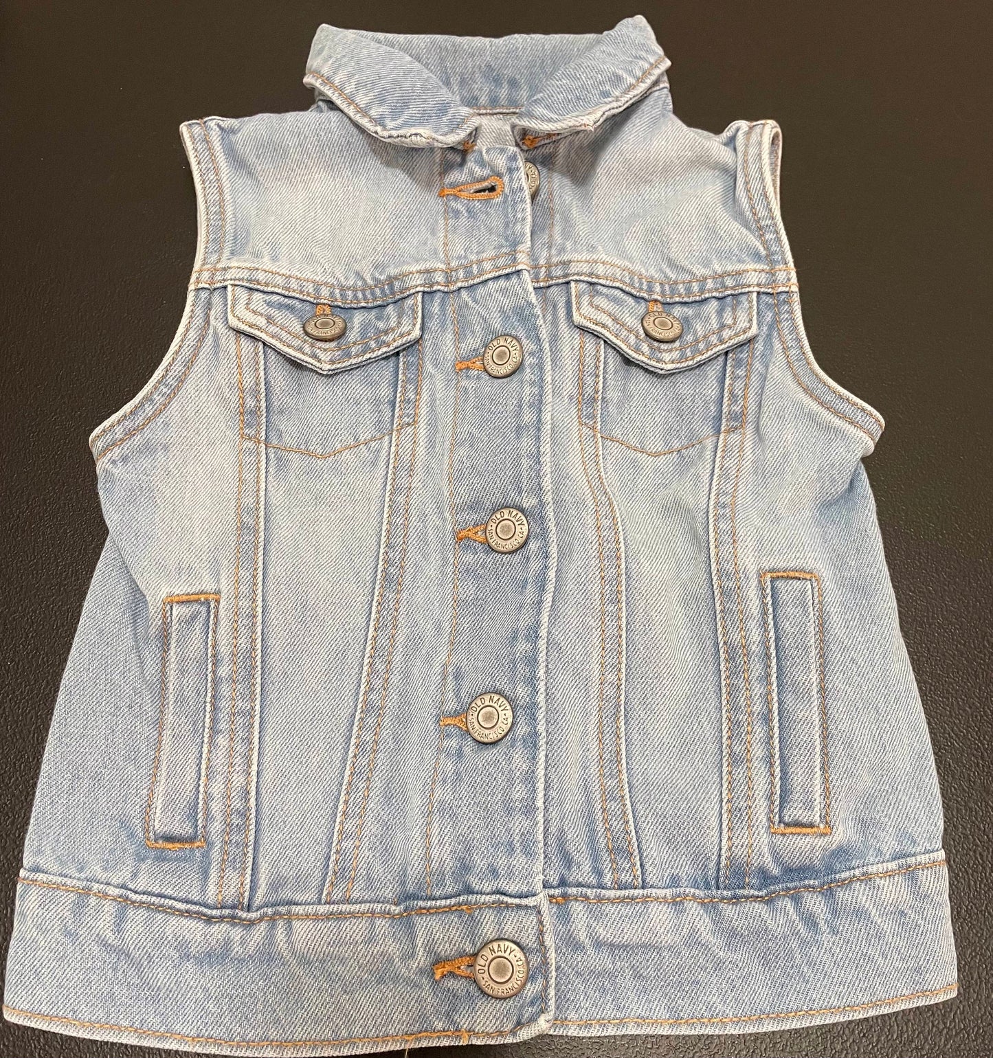 5 Girls Jean Vest, Light Wash