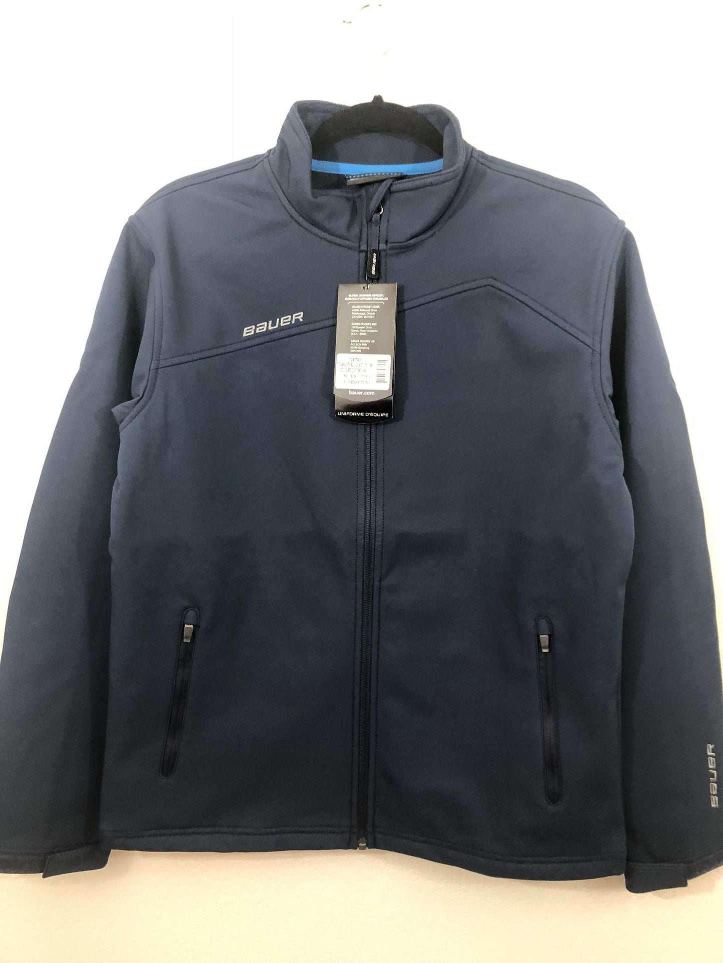 Youth M 10/12, Bauer Spring/Fall Jacket, Navy Blue