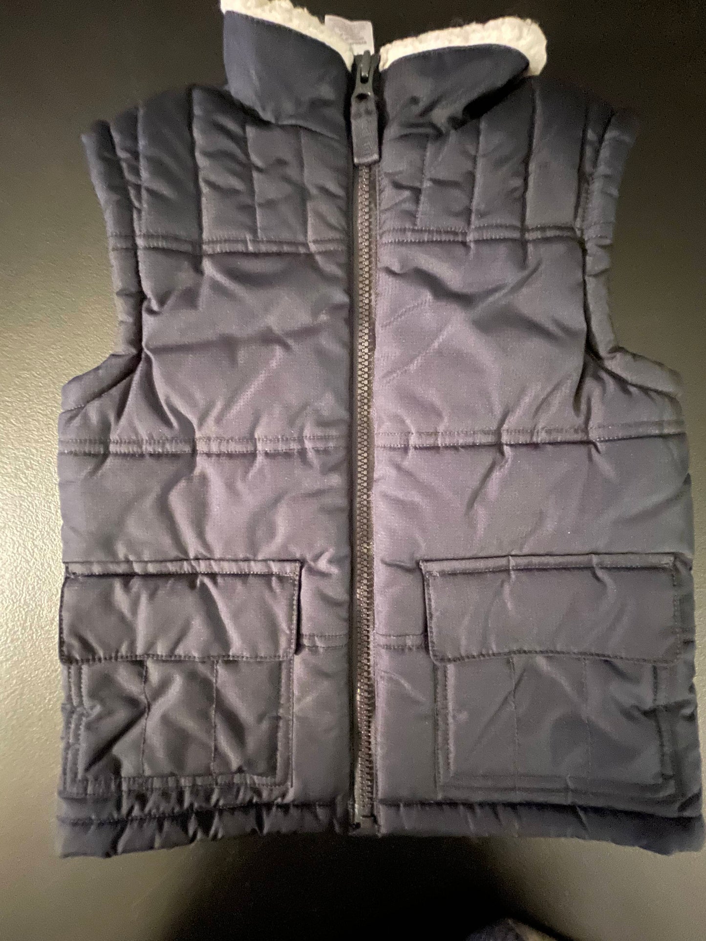 3-4 Boys Puffer Vest, Midnight Blue