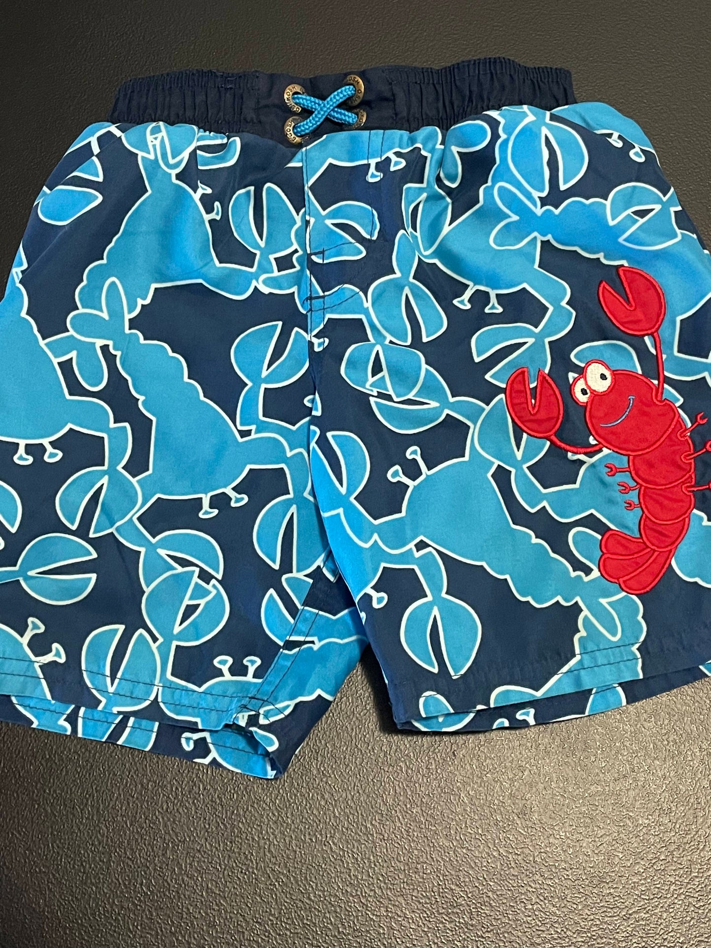 2T Boys Swim Trunks, Navy, Lobsters