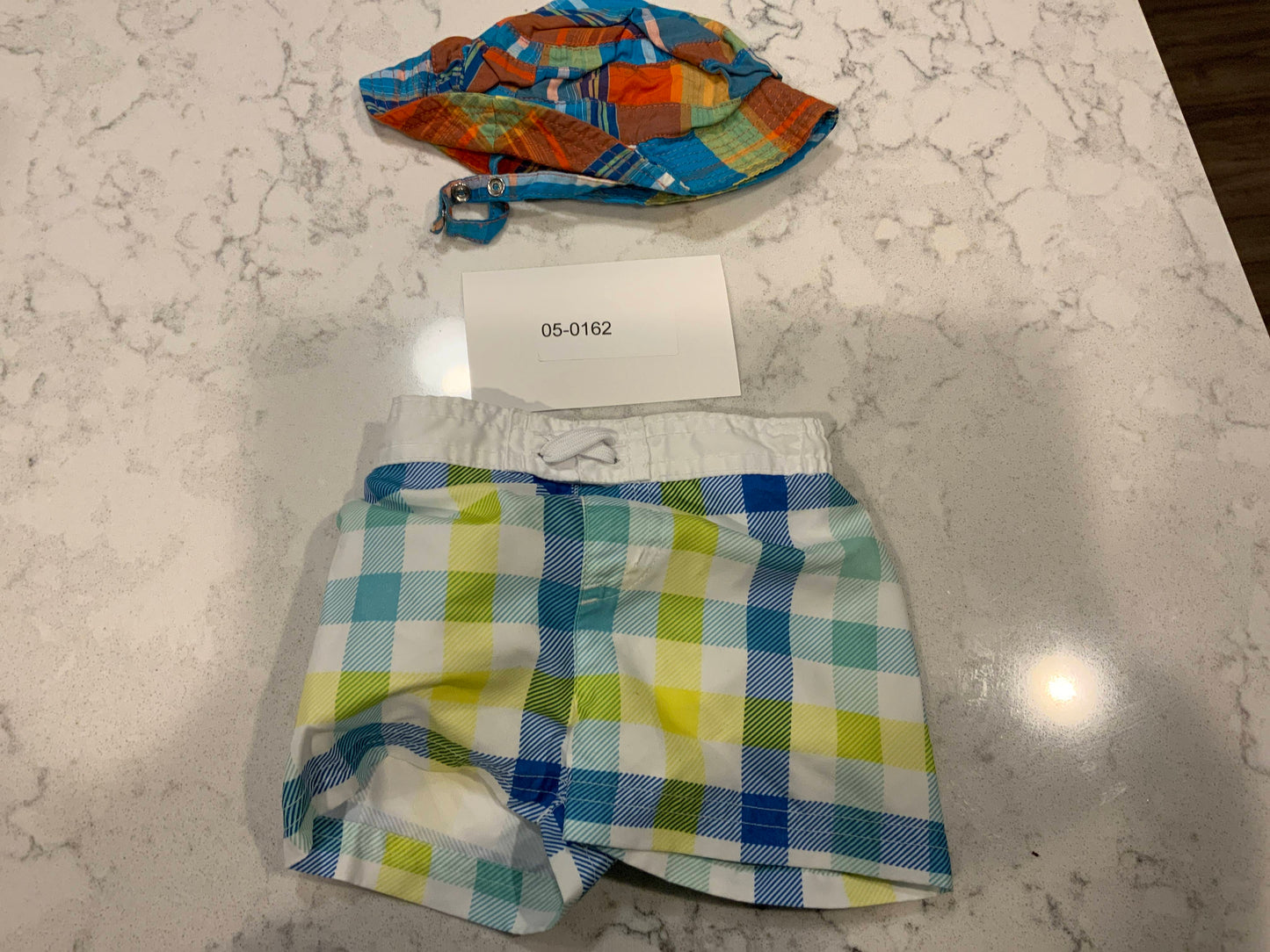 3-6M Boys Swim Trunks & Hat