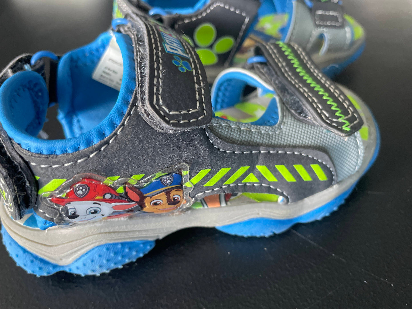 7 Toddler Boys Sandals, Blue & Gray, Paw Patrol