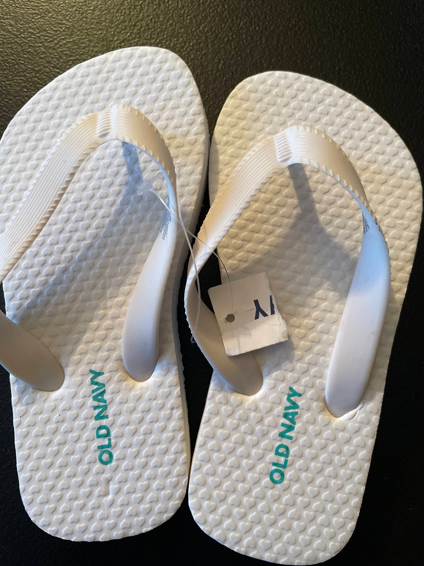 S (5/6) Toddler Flip Flops, White