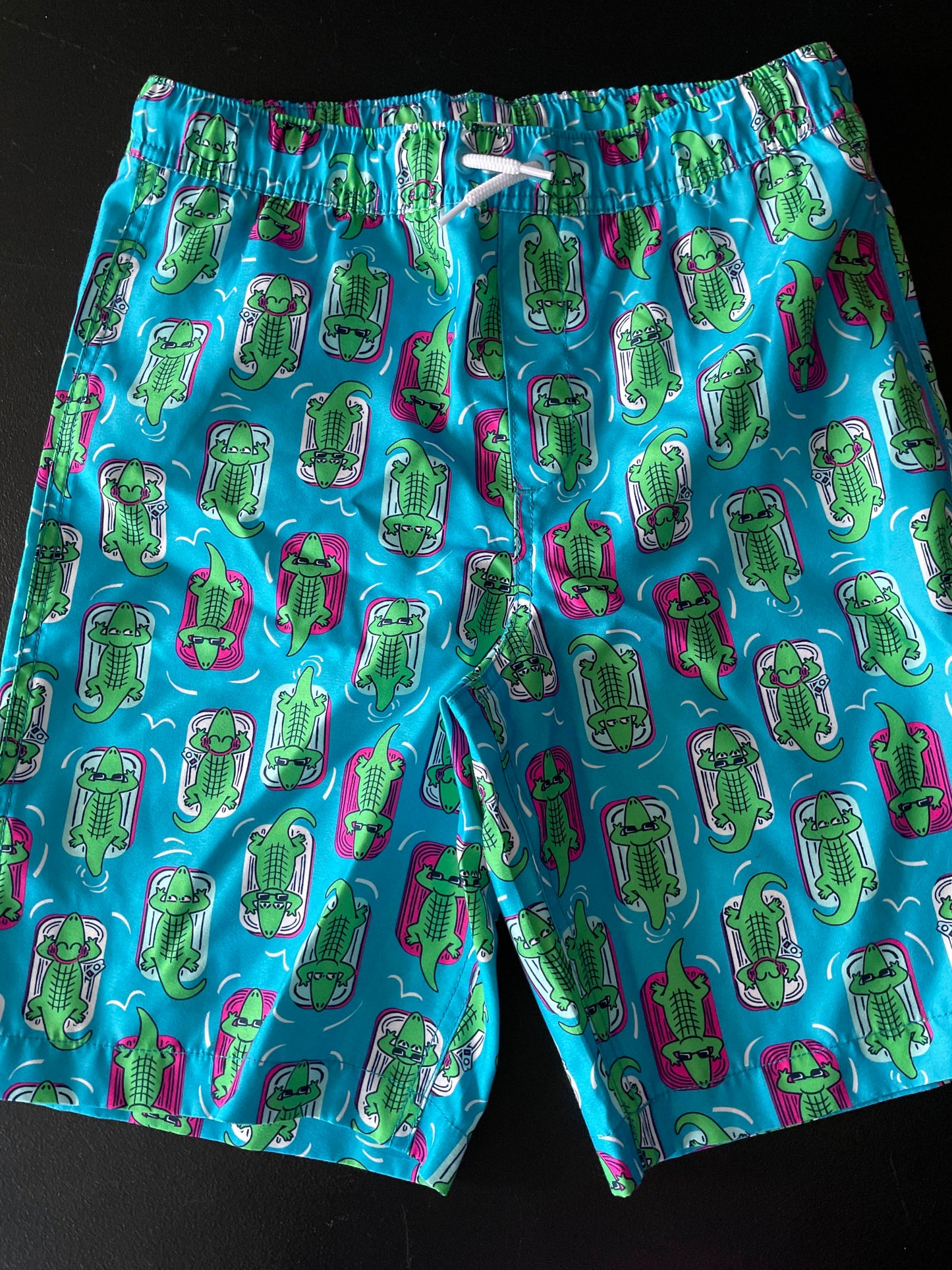 XL Boys Swim Trunks, Blue, Alligators