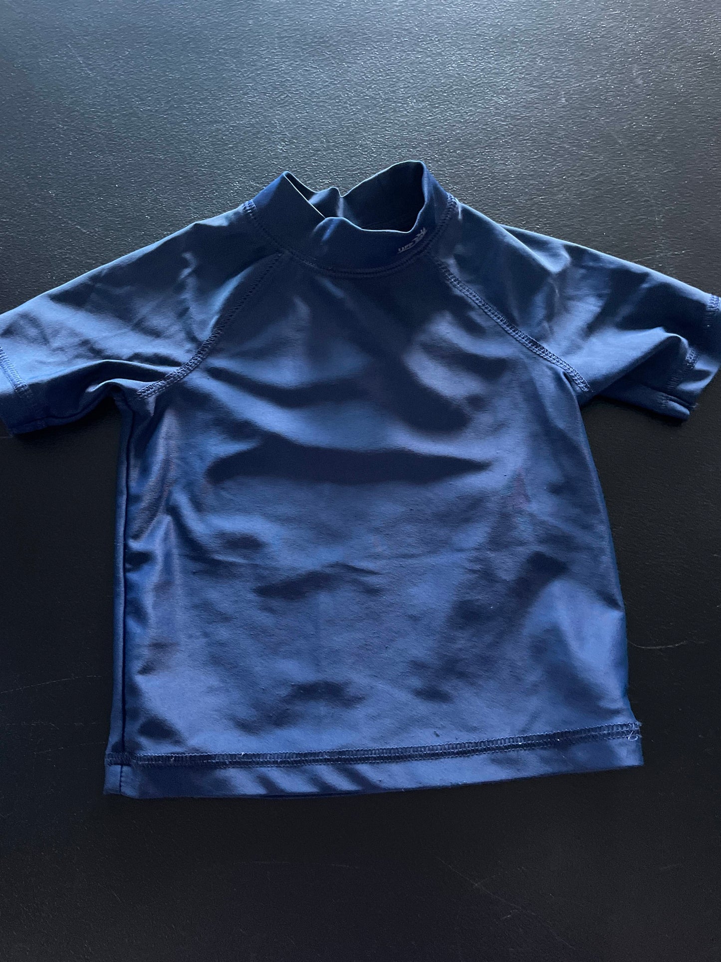 18M Boys Rash Guard, Navy Blue