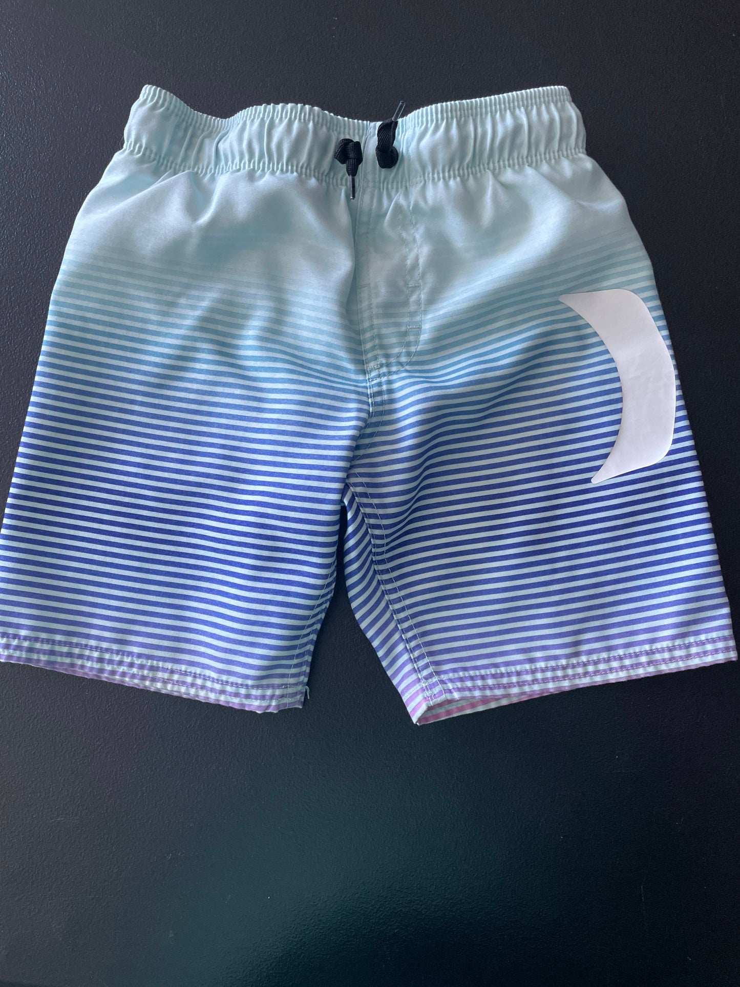 5 Boys Swim Trunks, Blue, Striped
