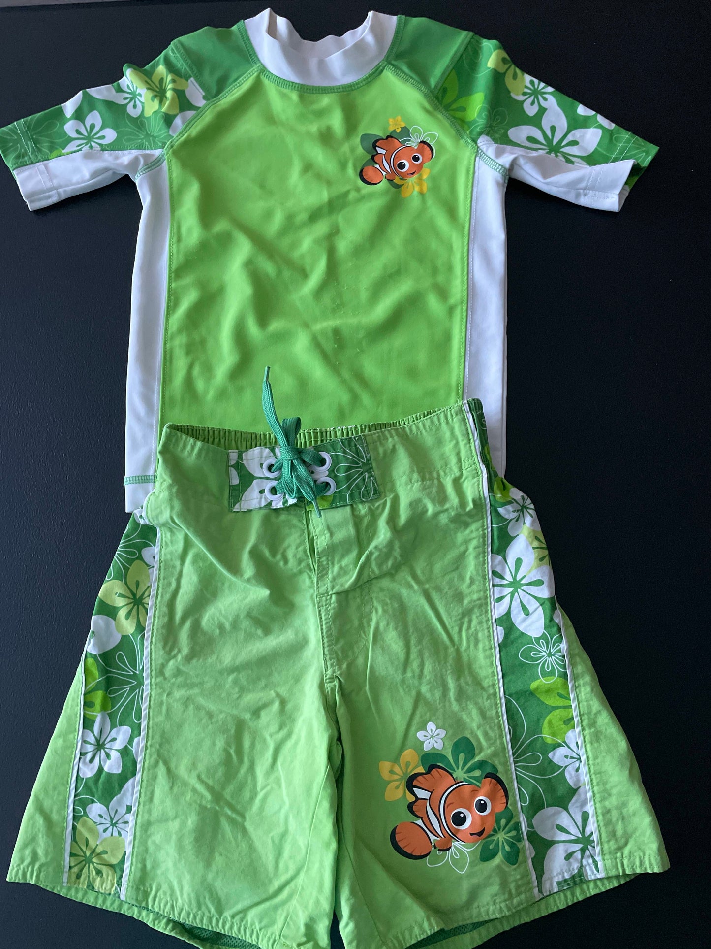 4 Boys Swin Set, Green, Finding Nemo