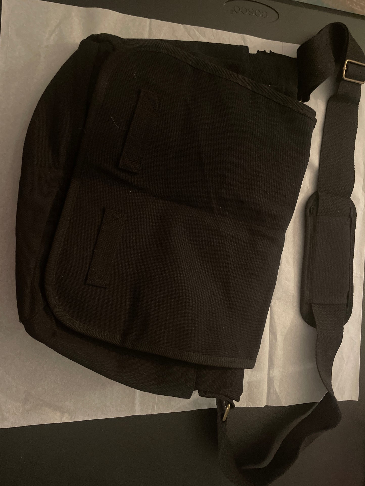 Messenger Bag, Canvas, Black