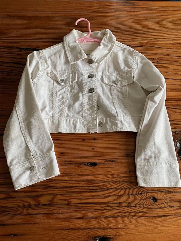 4/5T Size, Jacket, Denim, Cream