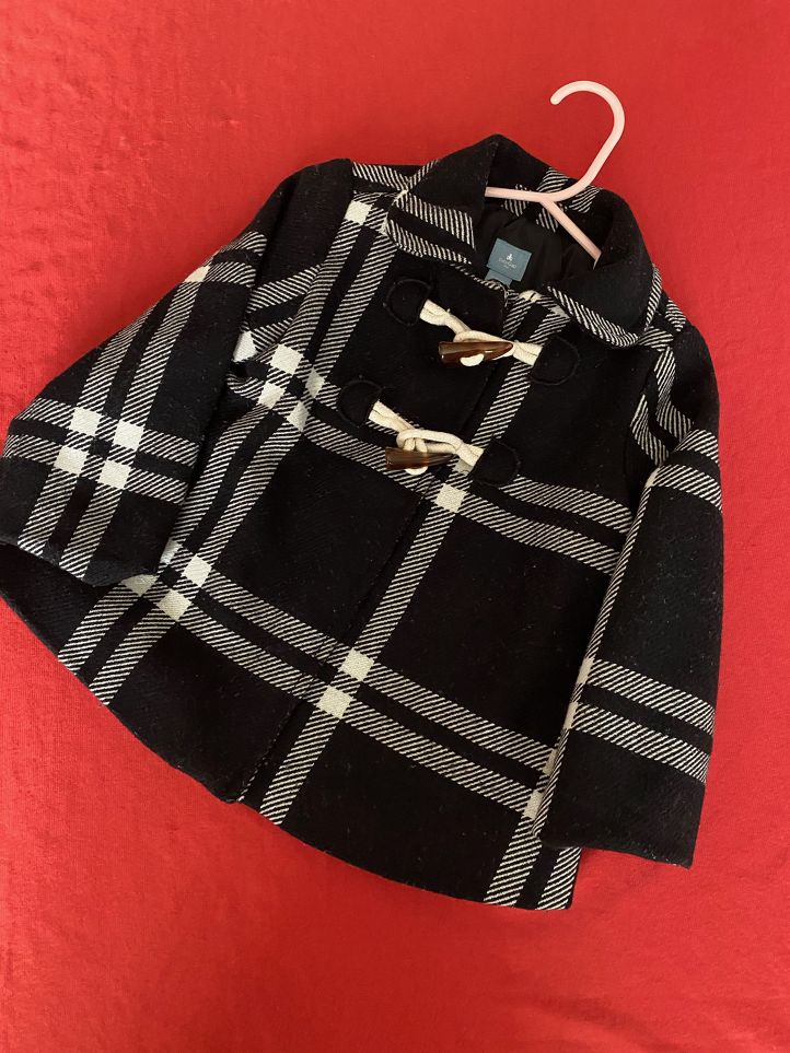 2T, Coat, Black & White