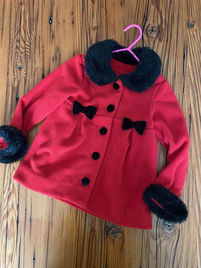 2T, Jacket, Red/Black Fleece