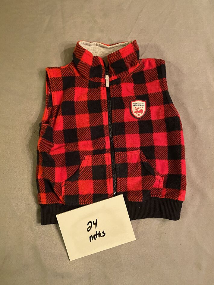 24 Months, Vest, Mommy's Little Rescue Hero