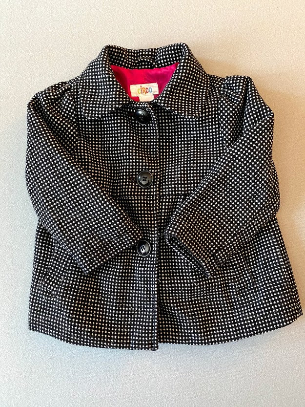2T, Jacket Black and white polka dots