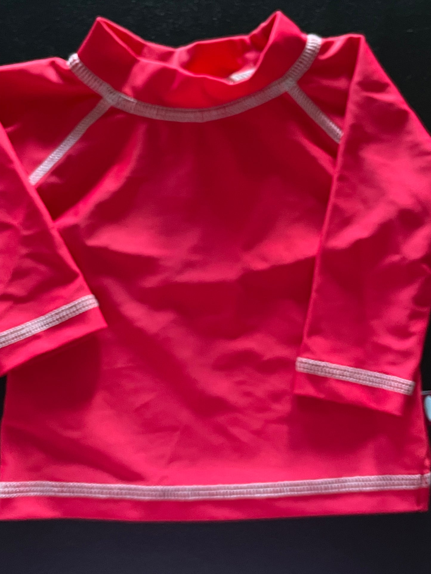 3-6m Boys Rash Guard, Brick Red