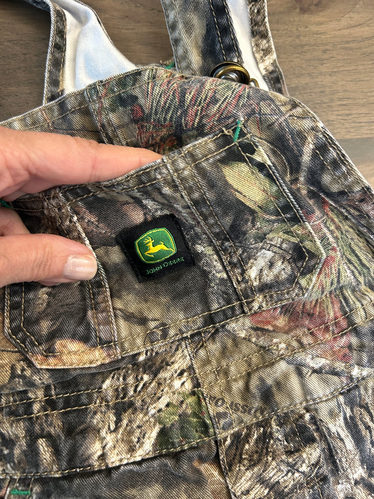 John Deere overalls, boy, size 3T, camo