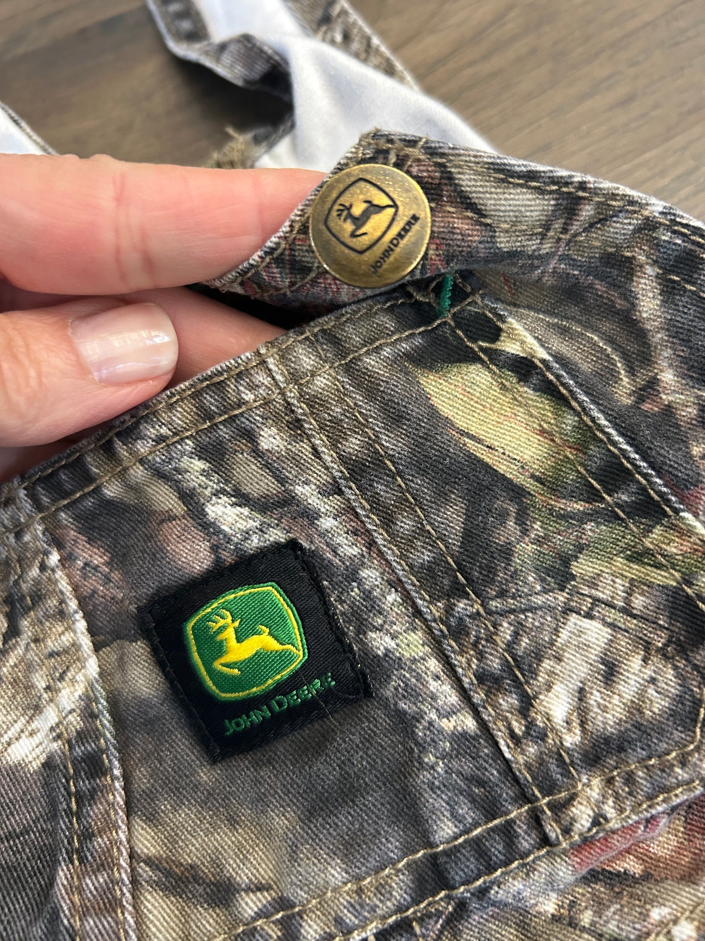 John Deere overalls, boy, size 3T, camo