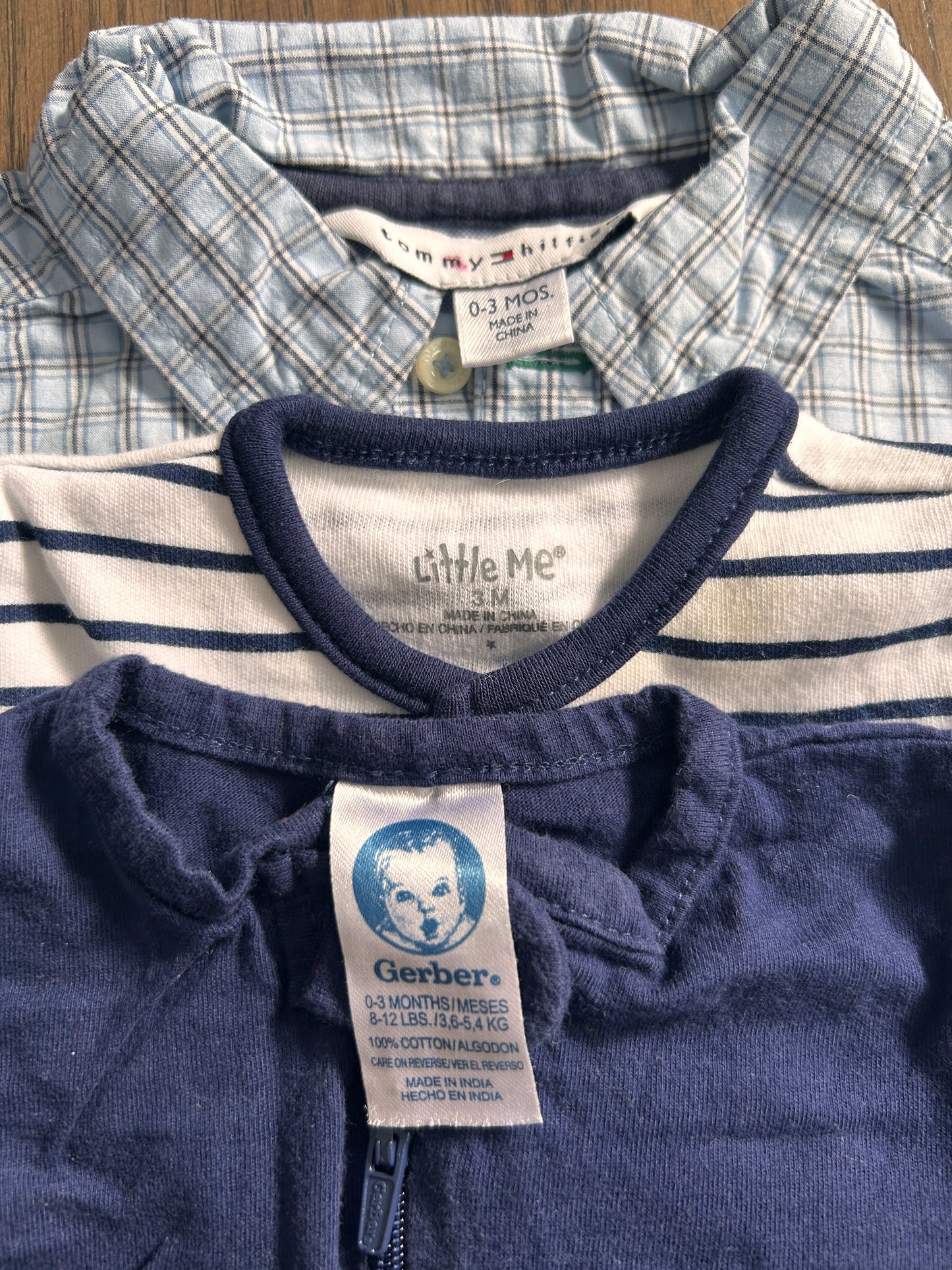 Lot of 3, Boys rompers, Size 0-3, 3 months