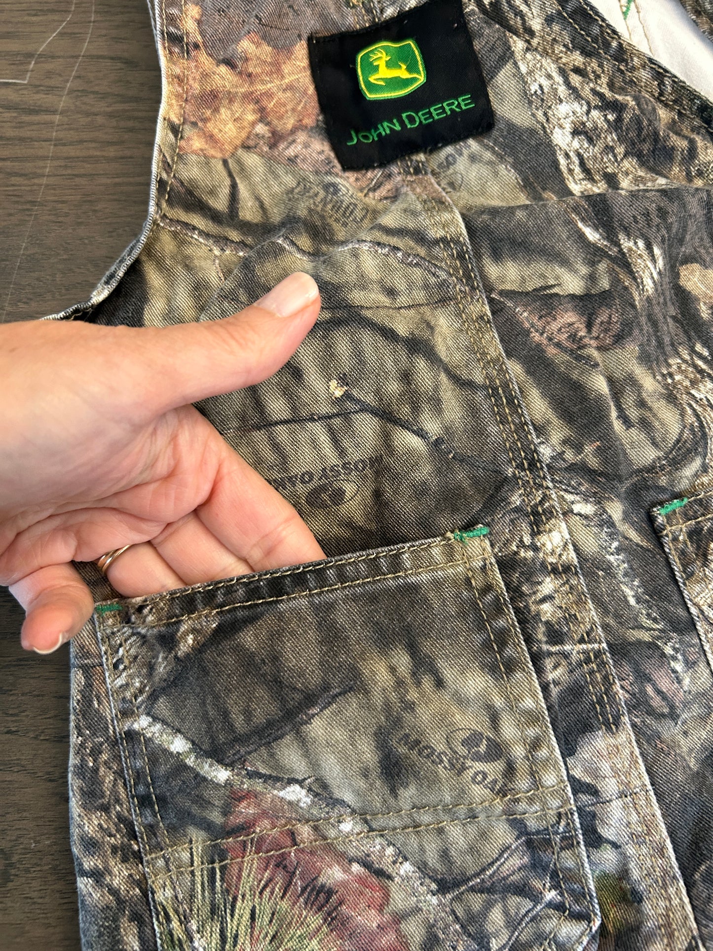 John Deere overalls, boy, size 3T, camo