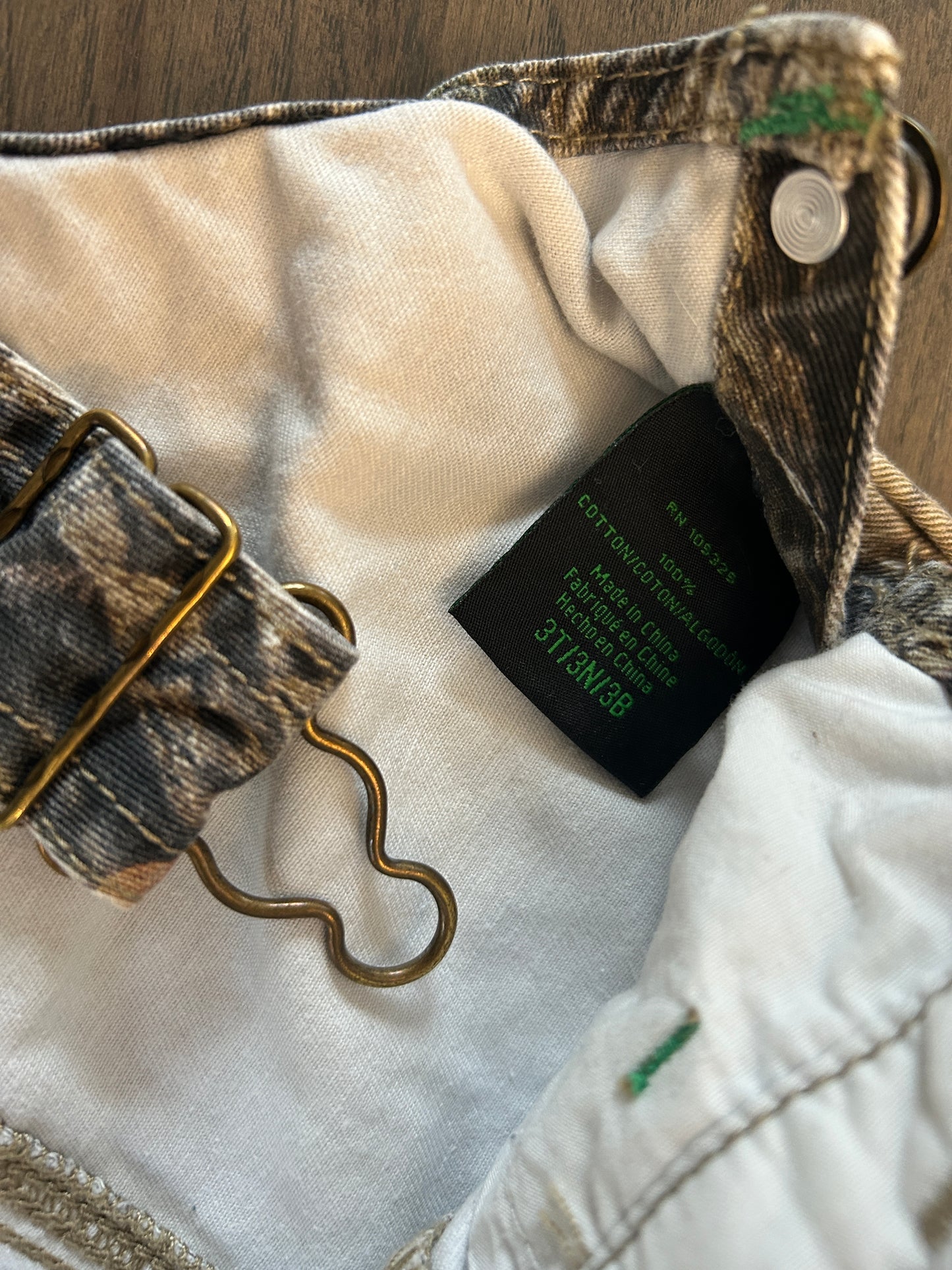 John Deere overalls, boy, size 3T, camo