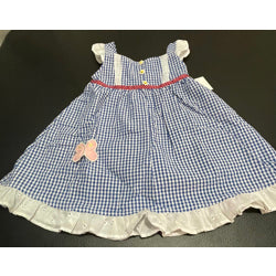 Blue Gingham Dress, Toddler Girl, size 3T