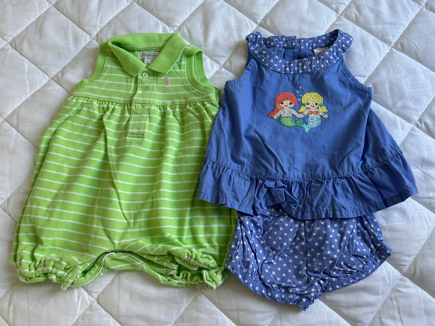 Lot of Gymboree, Ralph Lauren, one romper, one outfit, girl, size 3-6 months, 6 months