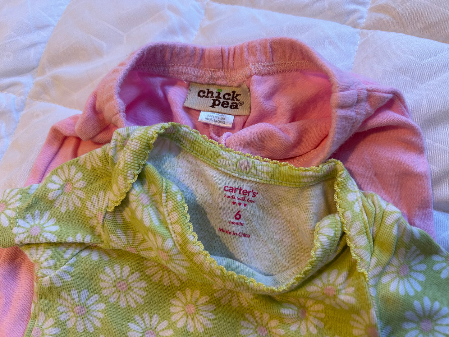 Lot of Carter’s, Kyle & Deena, Chick Pea, one outfit, two dresses, girl, size 3-6 months, 6 months