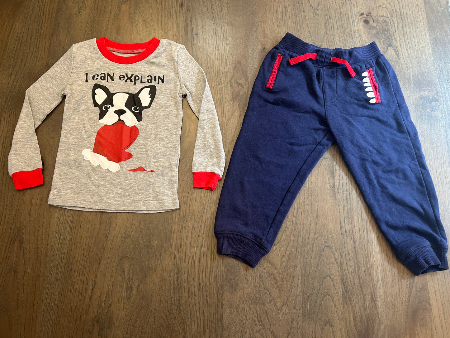 Lot of mixed brands, four long sleeve shirts, one short sleeve shirt, one hoodie zip up, two pants, boy, size 3T
