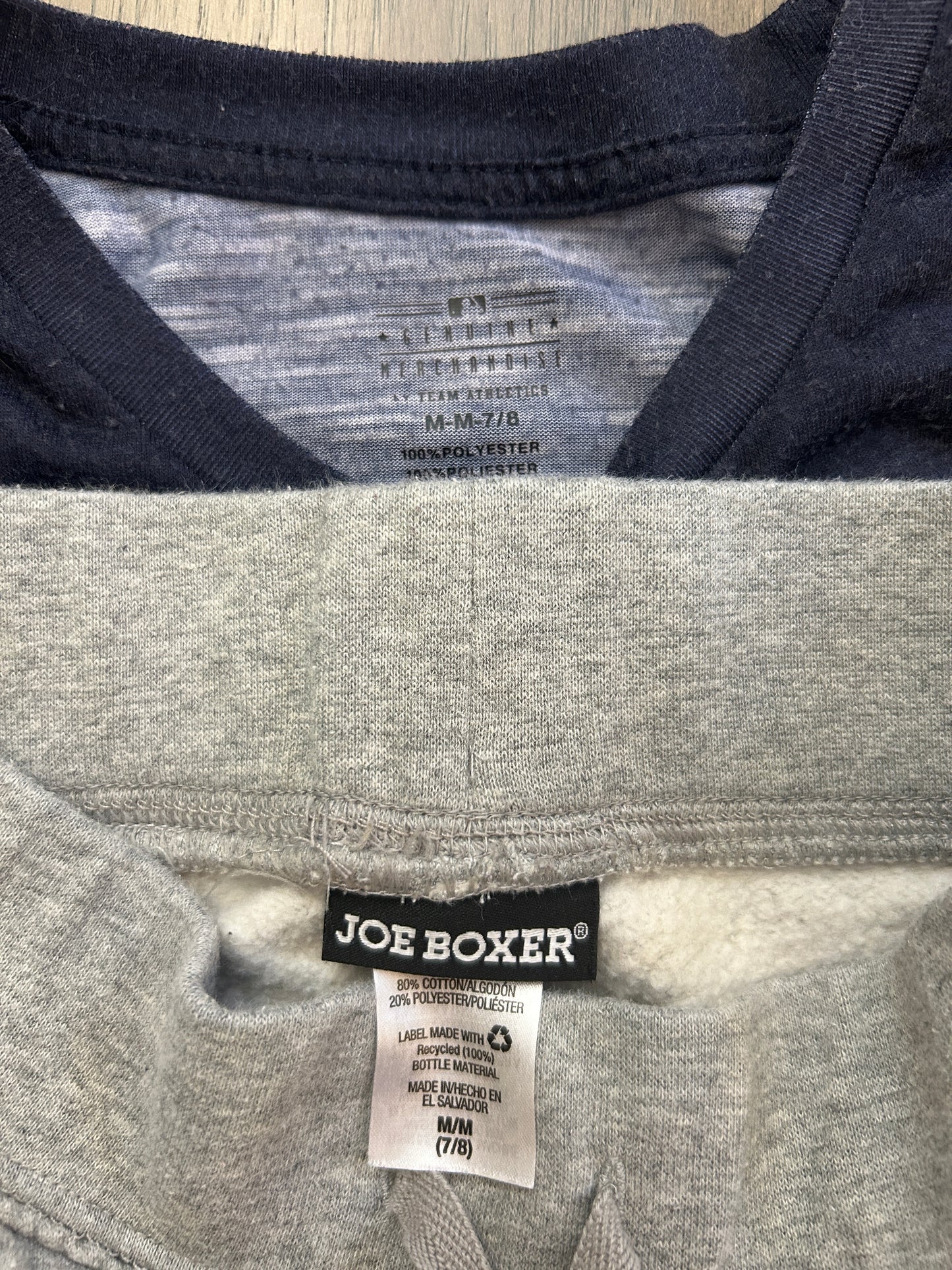 Lot of mixed brands, four pants, one Red Sox t-shirt, girl, size 7-8