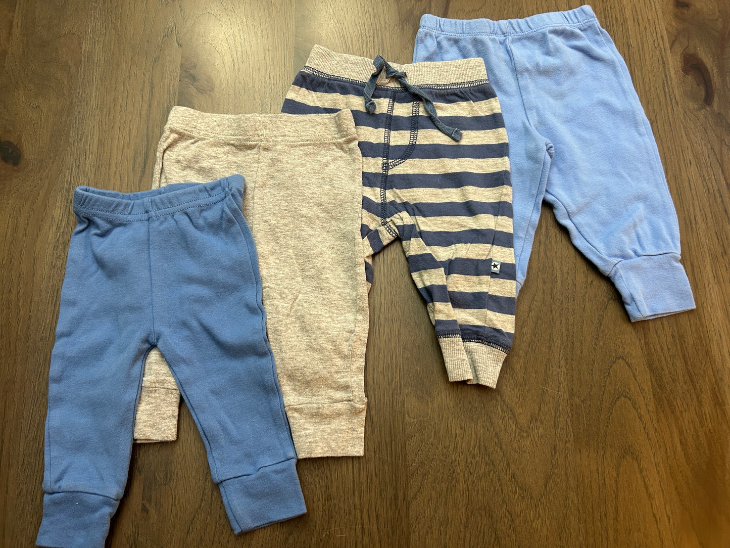 Lot of 4, boys pants, size 3-6 months
