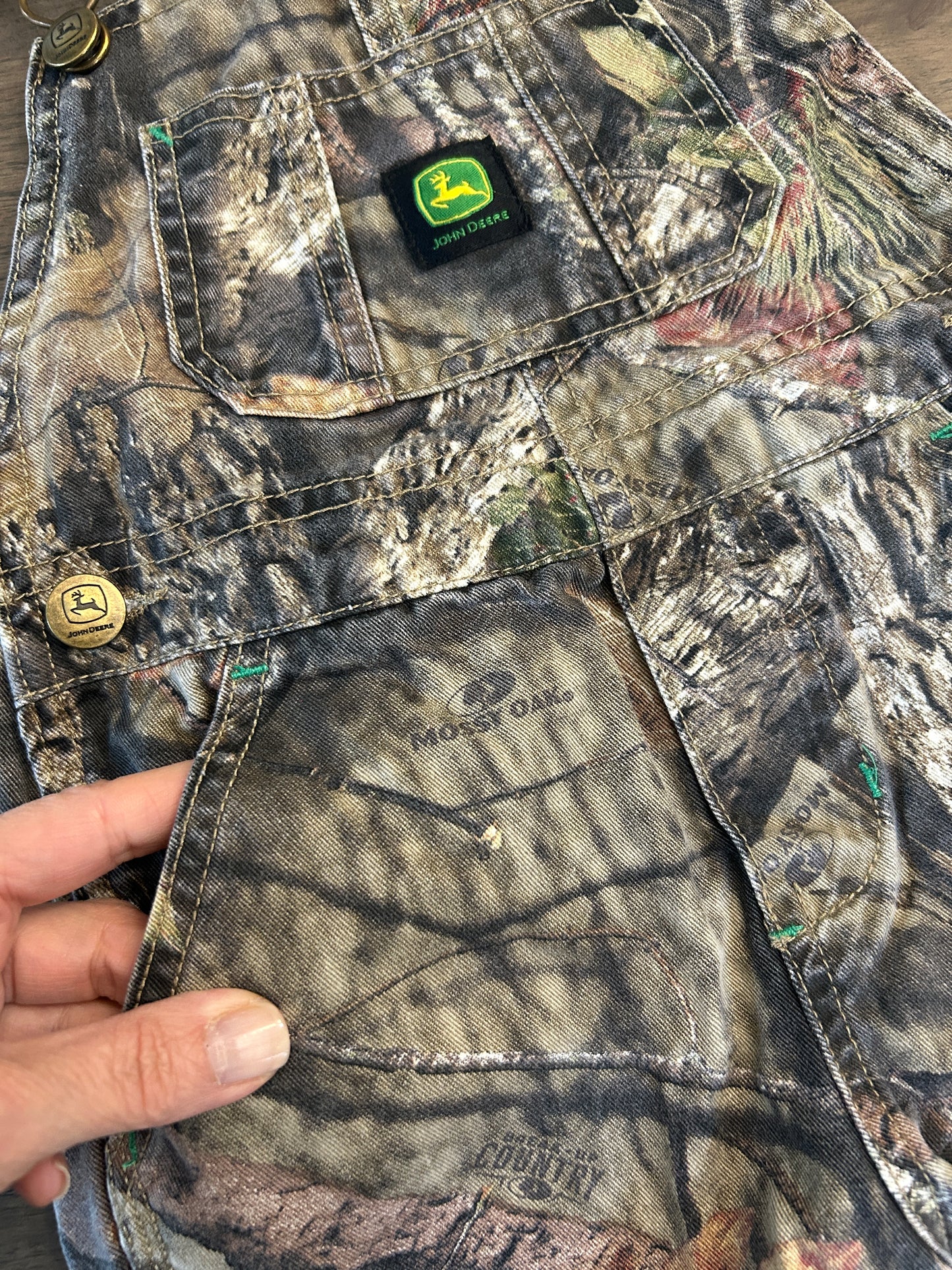 John Deere overalls, boy, size 3T, camo