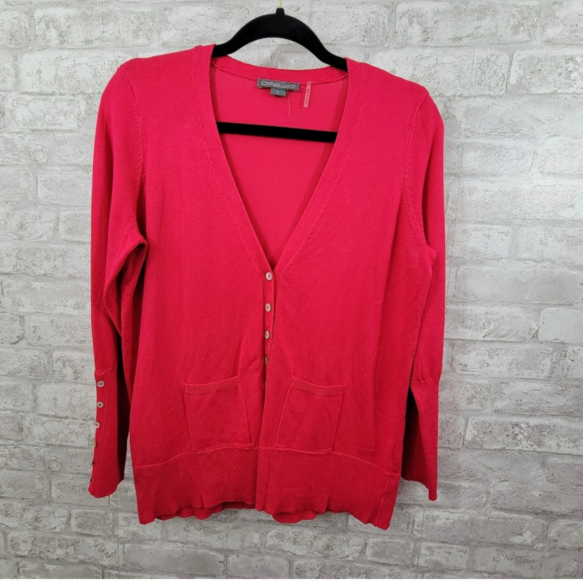 Metric Cardigan, Pink, Size Large