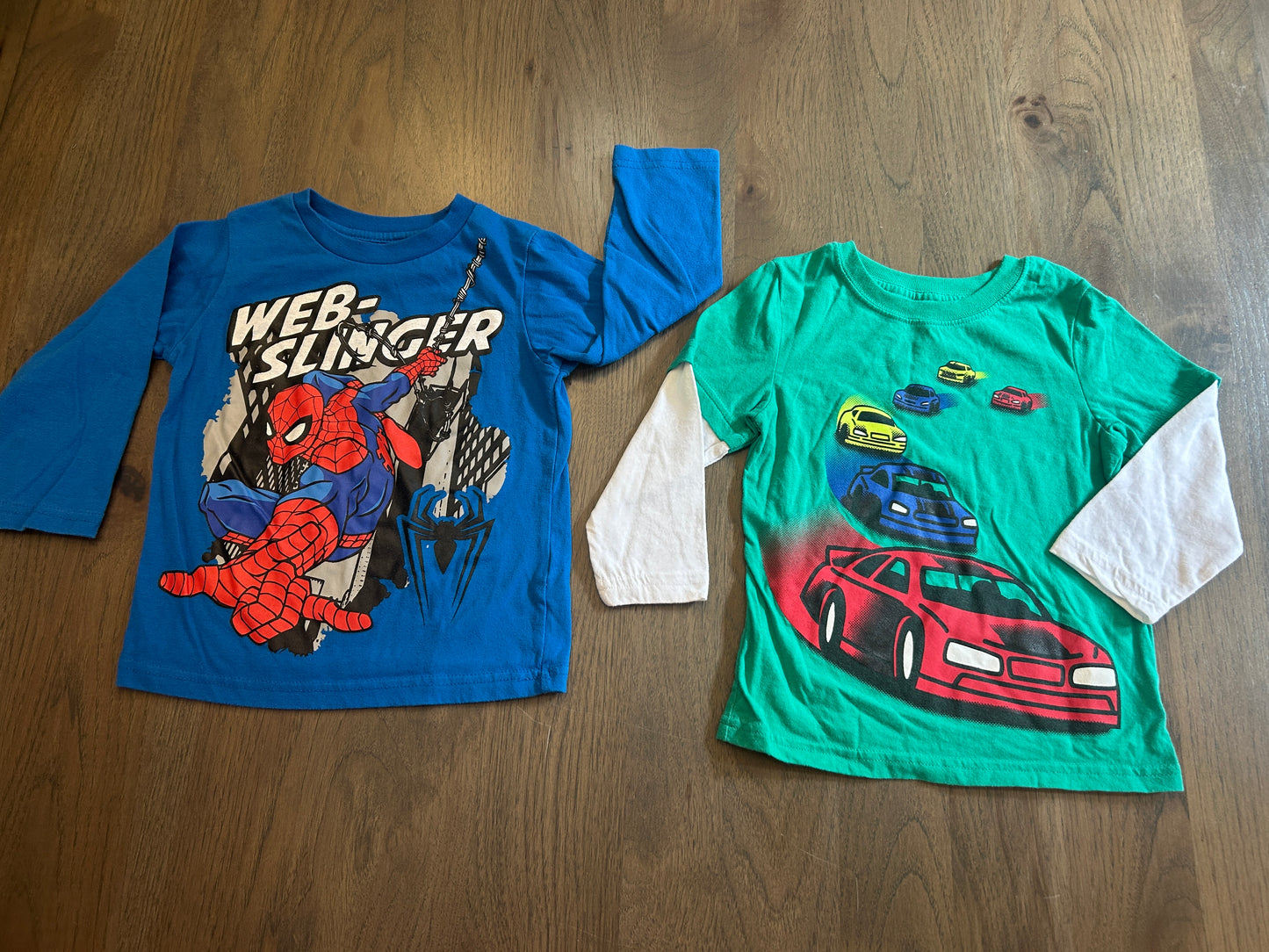 Lot of mixed brands, four long sleeve shirts, one short sleeve shirt, one hoodie zip up, two pants, boy, size 3T