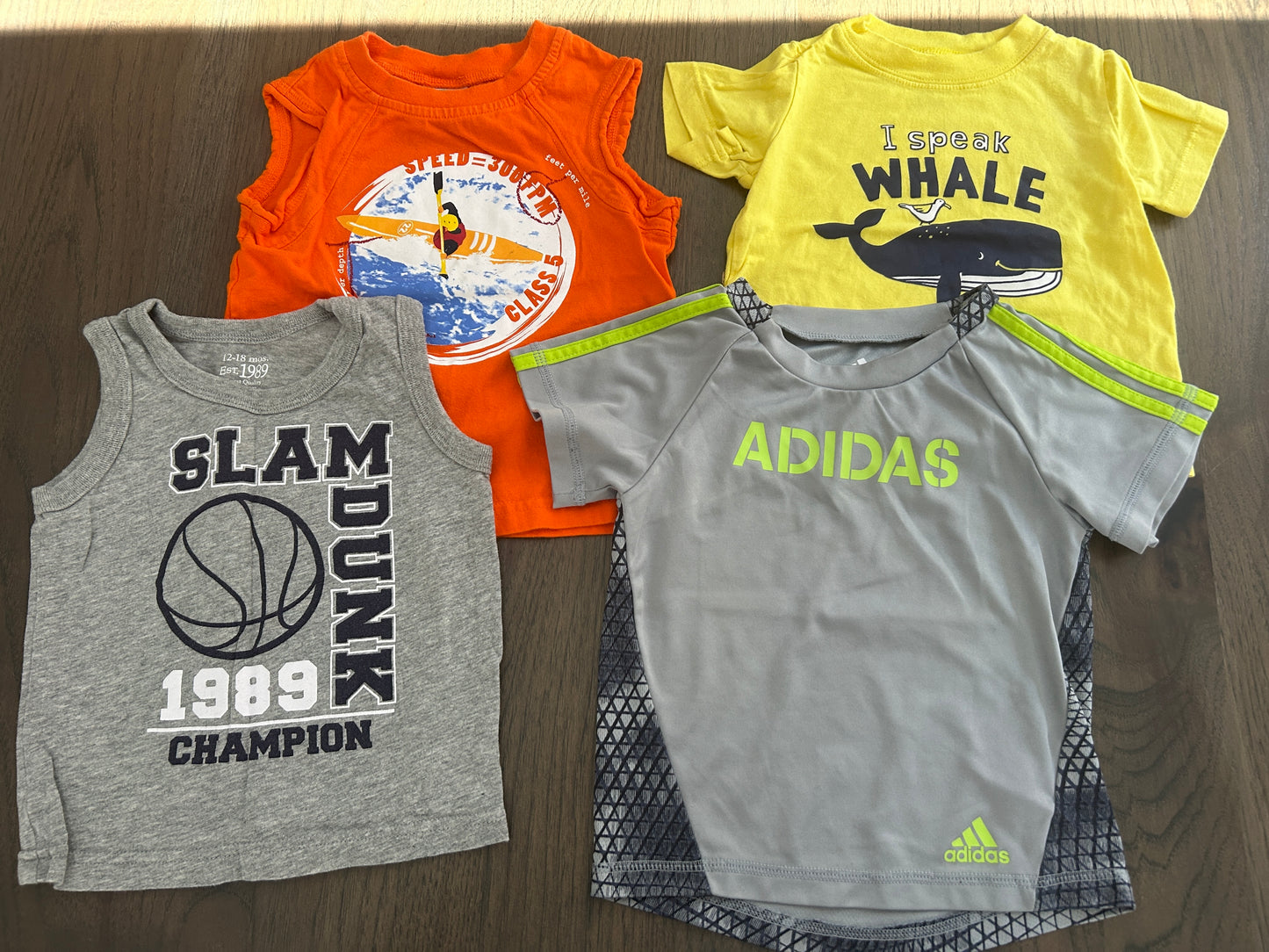 Lot of 4, boys shirts, size 12 months, 12-18 months